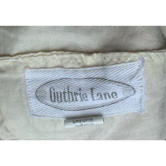 Guthrie Lane Baby Size Large Hat Striped Red Off White 100% Cotton Prairie - Picture 8 of 8